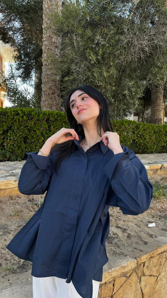 Navy Oversized Shirt