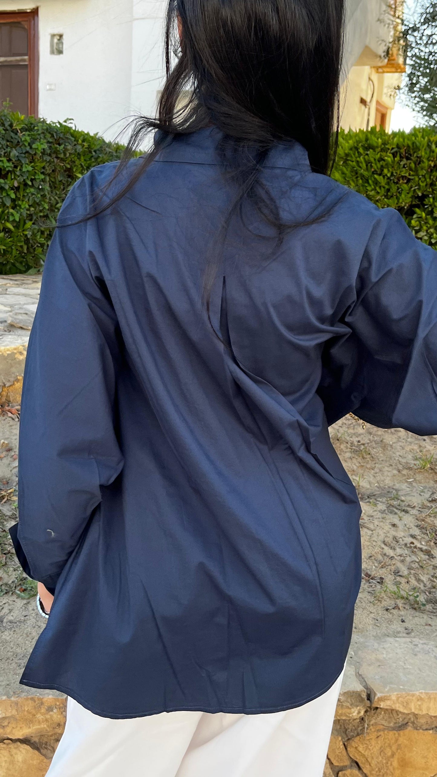 Navy Oversized Shirt